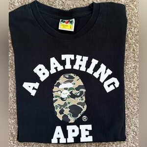 A Bathing Ape Black Graphic T-Shirt
